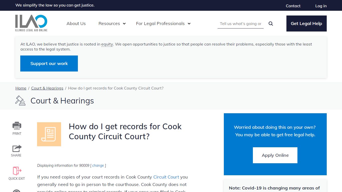 How do I get records for Cook County Circuit Court? | Illinois Legal ...